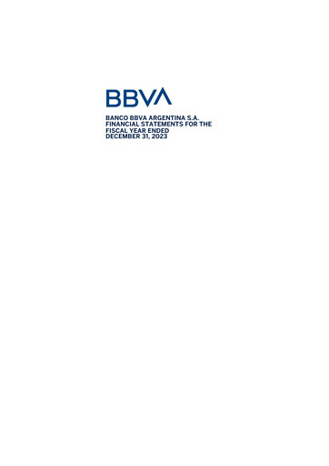 Thumbnail BBVA Argentina Financial Statement 2023