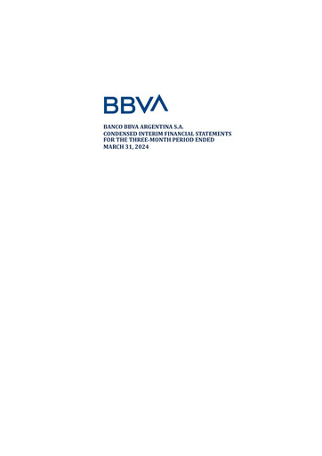 Miniature BBVA Argentina Bilan financier 2024-q1