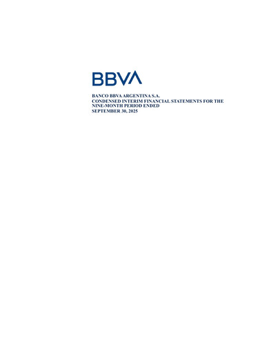 Miniature BBVA Argentina Bilan financier 2025-9m