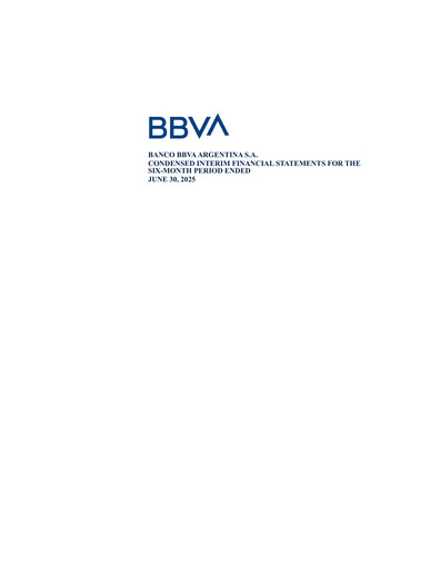 Miniature BBVA Argentina Bilan financier 2025-h1