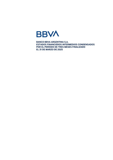 Thumbnail BBVA Argentina Financial Statement 2025-q1