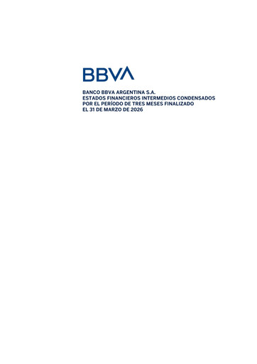 Thumbnail BBVA Argentina Financial Statement 2026-q1