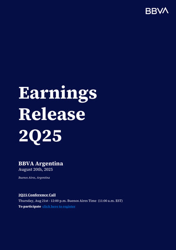 Thumbnail BBVA Argentina Quarterly Report 2025-q2