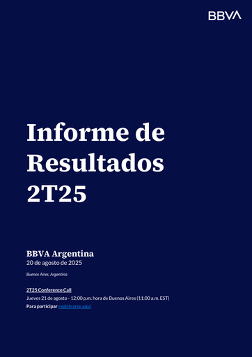 Thumbnail BBVA Argentina Quarterly Report 2025-q2