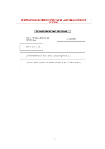 Thumbnail Banco Bilbao Vizcaya Argentaria Annual Report 2018