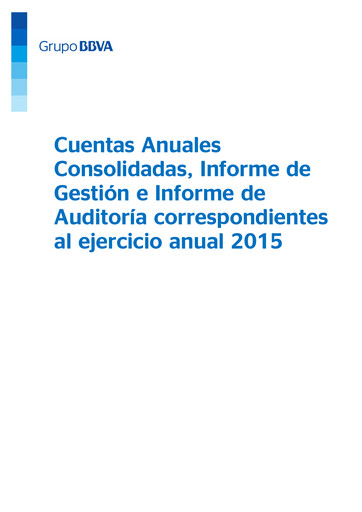 Thumbnail Banco Bilbao Vizcaya Argentaria Financial Statement 2015