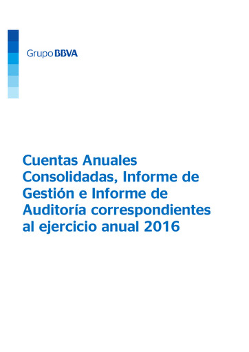 Thumbnail Banco Bilbao Vizcaya Argentaria Financial Statement 2016