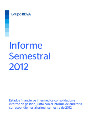 Miniature Banco Bilbao Vizcaya Argentaria Rapport semestriel 2012-h1