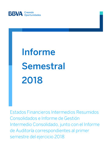 Miniature Banco Bilbao Vizcaya Argentaria Rapport semestriel 2018-h1