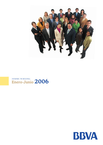 Miniature Banco Bilbao Vizcaya Argentaria Rapport trimestriel 2006-q2