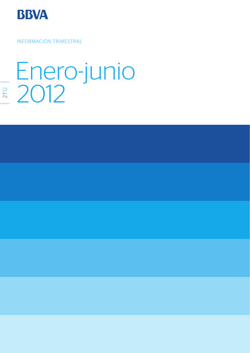 Miniature Banco Bilbao Vizcaya Argentaria Rapport trimestriel 2012-q2