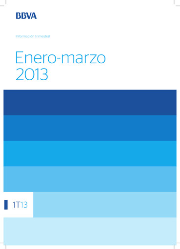 Miniature Banco Bilbao Vizcaya Argentaria Rapport trimestriel 2013-q1
