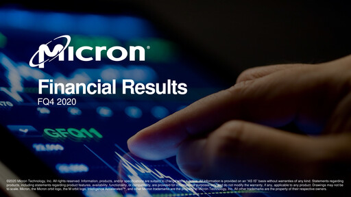 Miniature Micron Technology Rapport trimestriel 2020-q4