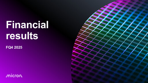 Miniature Micron Technology Rapport trimestriel 2025-q4