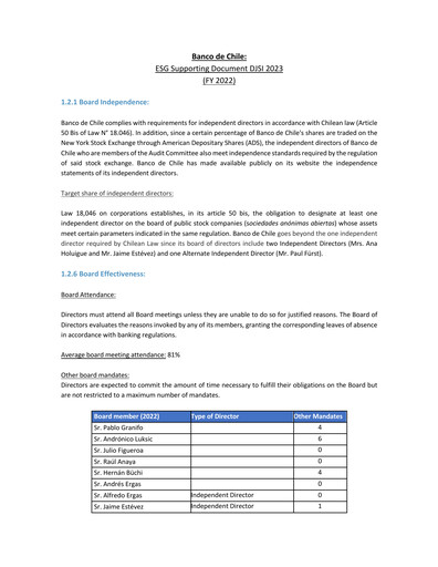 Vorschaubild Banco de Chile
 ESG-Bericht 2022