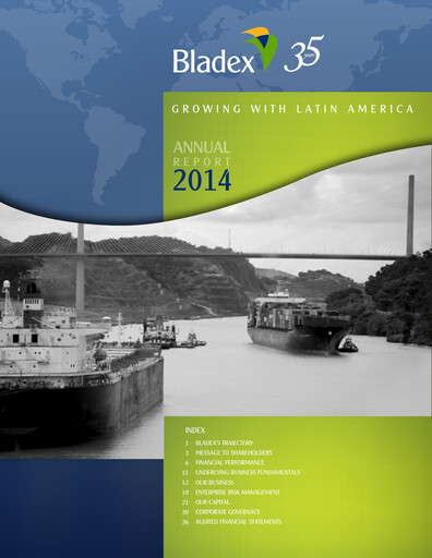 Thumbnail Banco Latinoamericano de Comercio Exterior Annual Report 2014