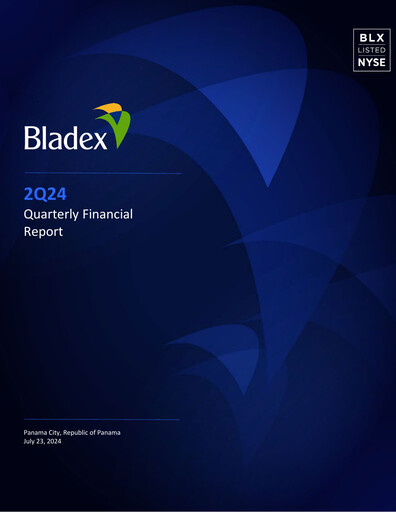 Vorschaubild Banco Latinoamericano de Comercio Exterior Quartalsbericht 2024-q2