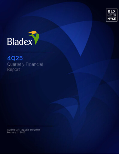 Vorschaubild Banco Latinoamericano de Comercio Exterior Quartalsbericht 2025-q4