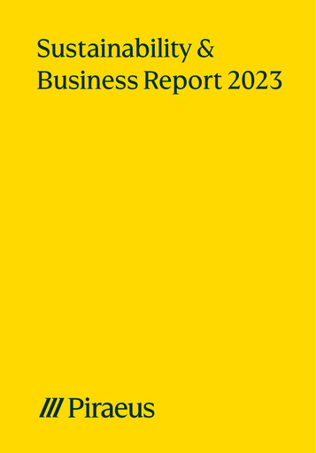 Thumbnail Piraeus Financial Holdings Sustainability Report 2023