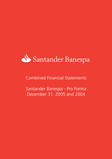 Thumbnail Banco Santander Brasil Financial Statement 2005