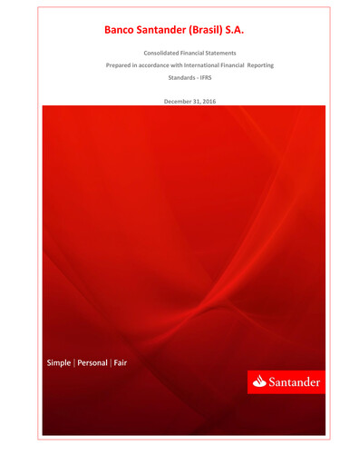 Thumbnail Banco Santander Brasil Financial Statement 2016