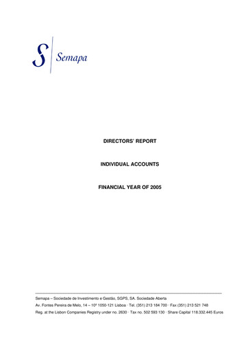 Vorschaubild Semapa Jahresbericht 2005