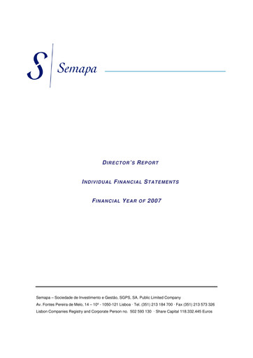 Vorschaubild Semapa Jahresbericht 2007