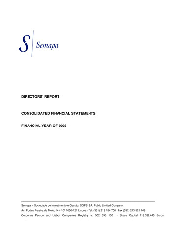 Vorschaubild Semapa Jahresbericht 2008