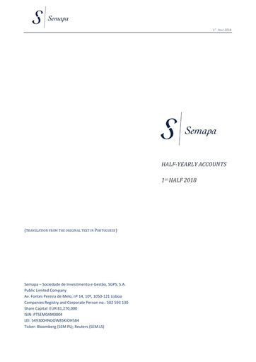 Thumbnail Semapa Half-year Report 2018-h1