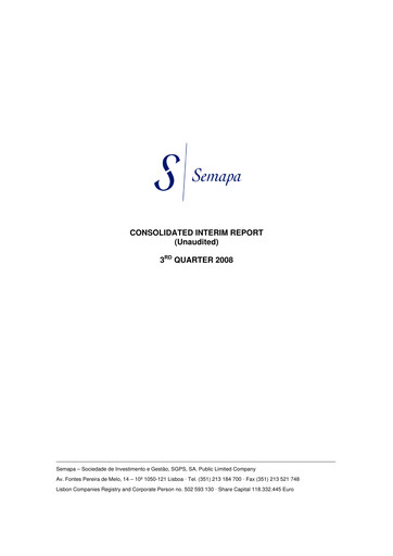 Thumbnail Semapa Quarterly Report 2008-q3