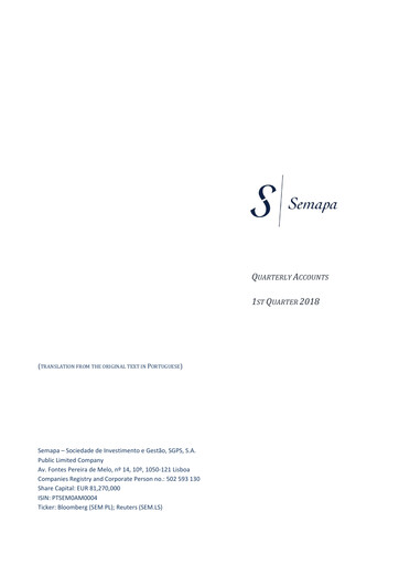 Thumbnail Semapa Quarterly Report 2018-q1