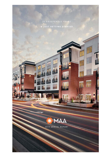 Thumbnail Mid-America Apartment Communities Annual Report 2013