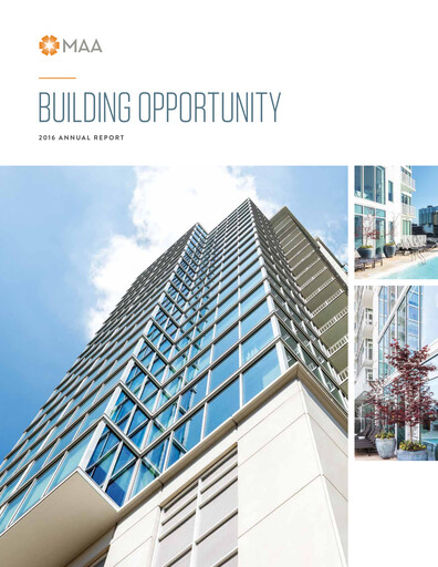 Thumbnail Mid-America Apartment Communities Annual Report 2016