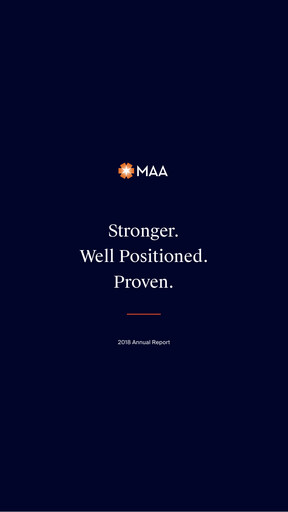 Thumbnail Mid-America Apartment Communities Annual Report 2018