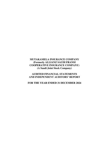 Thumbnail Allianz Saudi Fransi Cooperative Insurance Financial Statement 2024