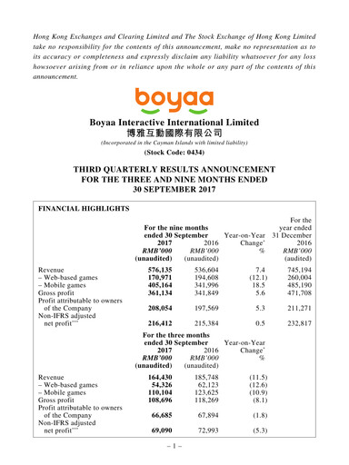 Thumbnail Boyaa Interactive Quarterly Report 2017-q3