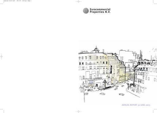 Thumbnail Eurocommercial Properties Annual Report 2002-2003