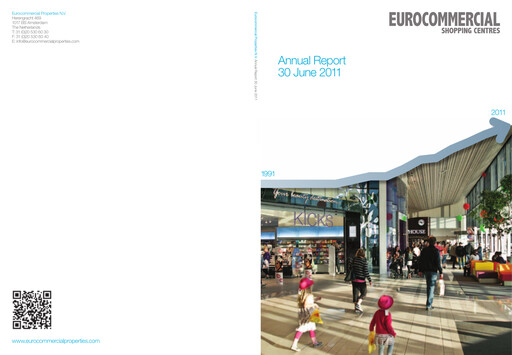 Thumbnail Eurocommercial Properties Annual Report 2010-2011
