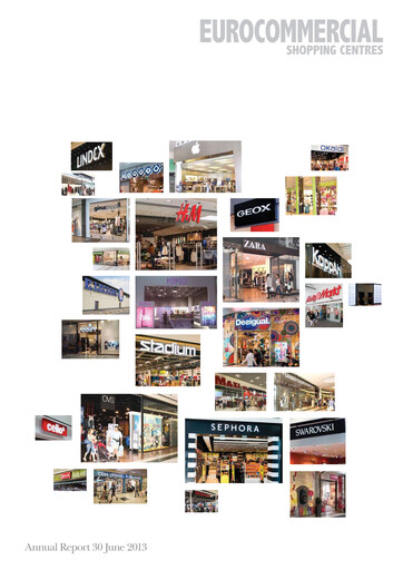 Thumbnail Eurocommercial Properties Annual Report 2012-2013