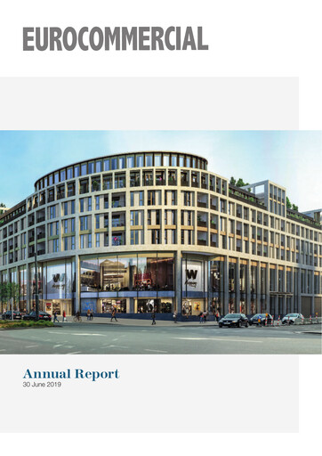 Thumbnail Eurocommercial Properties Annual Report 2018-2019