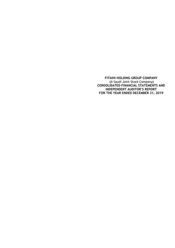 Thumbnail Fitaihi Holding Group Financial Statement 2019