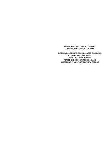 Thumbnail Fitaihi Holding Group Quarterly Report 2022-q1