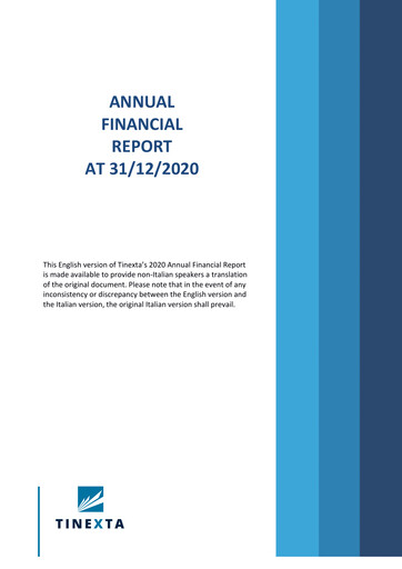 Thumbnail Tinexta Annual Report 2020