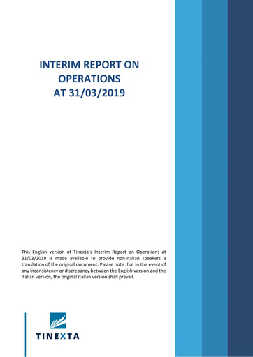 Thumbnail Tinexta Quarterly Report 2019-q1