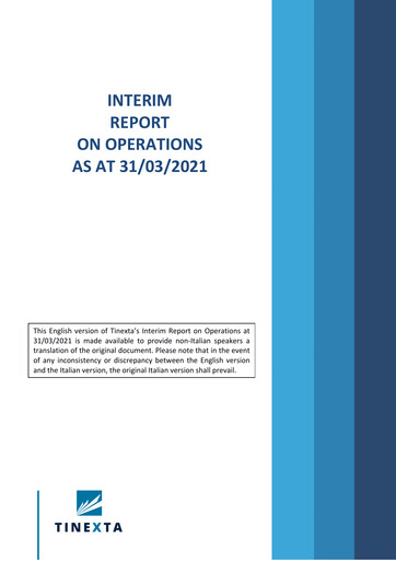 Thumbnail Tinexta Quarterly Report 2021-q1