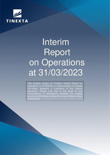 Thumbnail Tinexta Quarterly Report 2023-q1