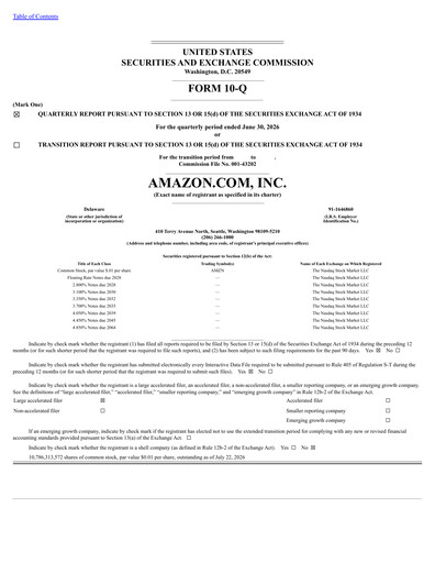 Thumbnail Amazon Quarterly Report 2026-q2
