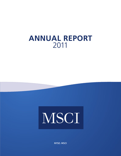 Thumbnail MSCI Annual Report 2011