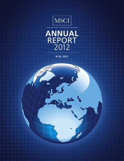 Thumbnail MSCI Annual Report 2012