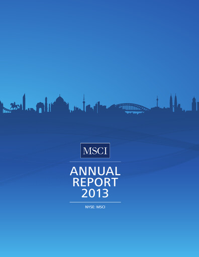 Thumbnail MSCI Annual Report 2013